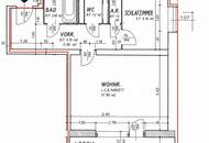 Toll aufgeteiltes, gemütliches 38 m2 Mietappartment (1.5 Zimmer) mit Loggia in St. Pölten