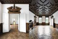 Herrschaftliche Wohnung in historischer Villa | über 440m² Garten & möglicher Infinity Pool | ca. 4,40 m Raumhöhe | sanierungsbedürftig | U-Bahnnähe