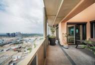 Penthouse im 34. OG mit Terrasse I 360° Wienblick I Designküche I TG Platz mit E-Ladestation