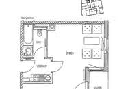 Hofseitige 1-Zimmer-Wohnung mit Balkon
