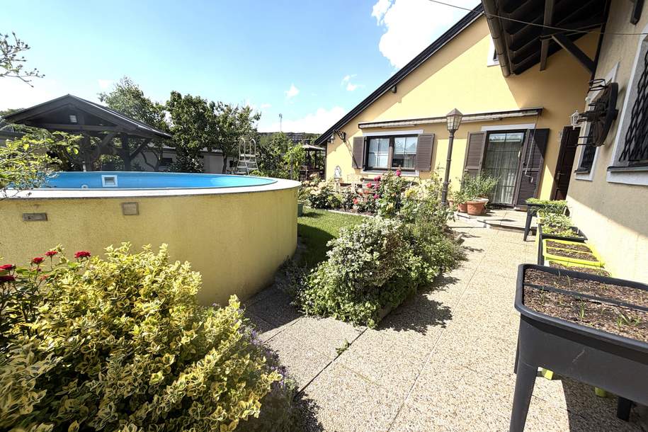 Charmantes Einfamilienhaus mit Pool, Sauna und viel Potenzial!, Haus-kauf, 749.000,€, 2380 Mödling