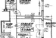 Sanierungsbedürftige 2-Zimmer-Balkon-Wohnung in U1-Nähe