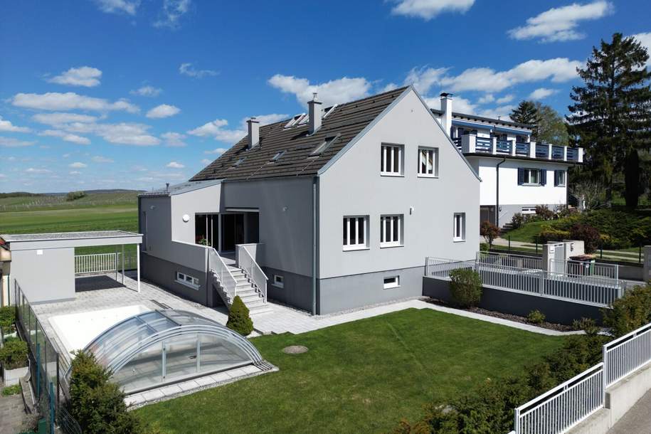 Ihr Traumhaus: 211 m² Einfamilienhaus mit Pool & Weingartenblick in Bisamberg, Haus-kauf, 990.000,€, 2102 Korneuburg