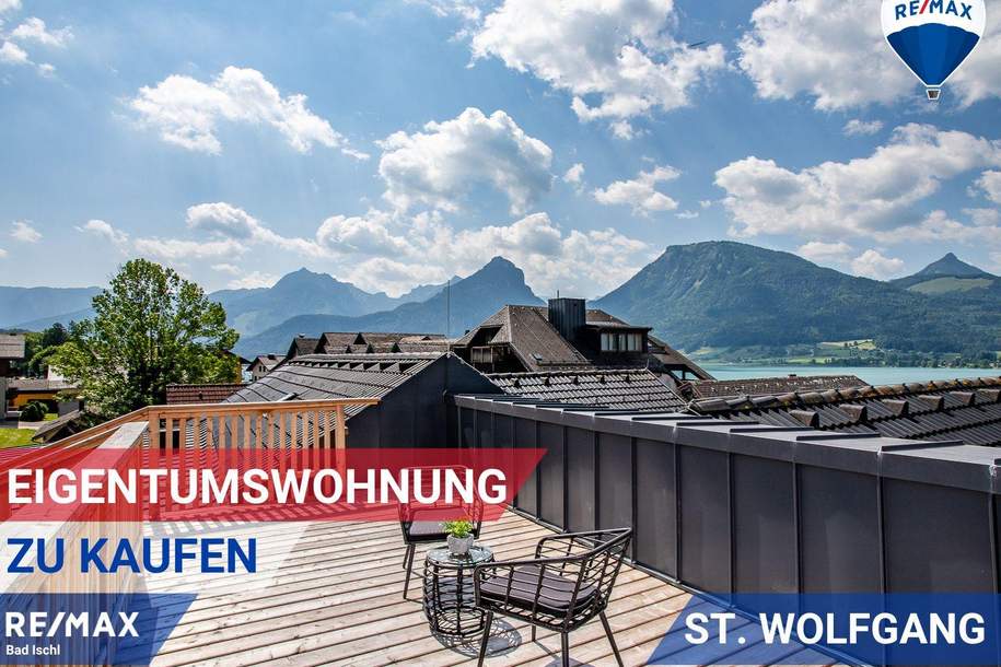 Stilvolle Eigentumswohnung mit Seeblick in St. Wolfgang auch als ZWEITWOHNSITZ, Wohnung-kauf, 959.000,€, 5360 Gmunden