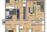 WG-taugliche 6-Zimmer-Wohnung mit Balkon und TG-AP