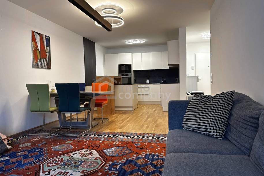 Neubau-3-Zimmer mit 14 m²-Balkon, Tiefgarage & Blick auf den Wienerberg, Wohnung-kauf, 483.000,€, 1100 Wien 10., Favoriten