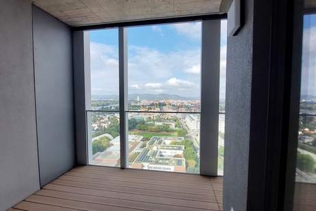 Erstbezug – TOWER HOMES mit Rooftop Pool &amp; Sauna bei U1 Kagran, Wohnung-miete, 1.075,00,€, 1220 Wien 22., Donaustadt