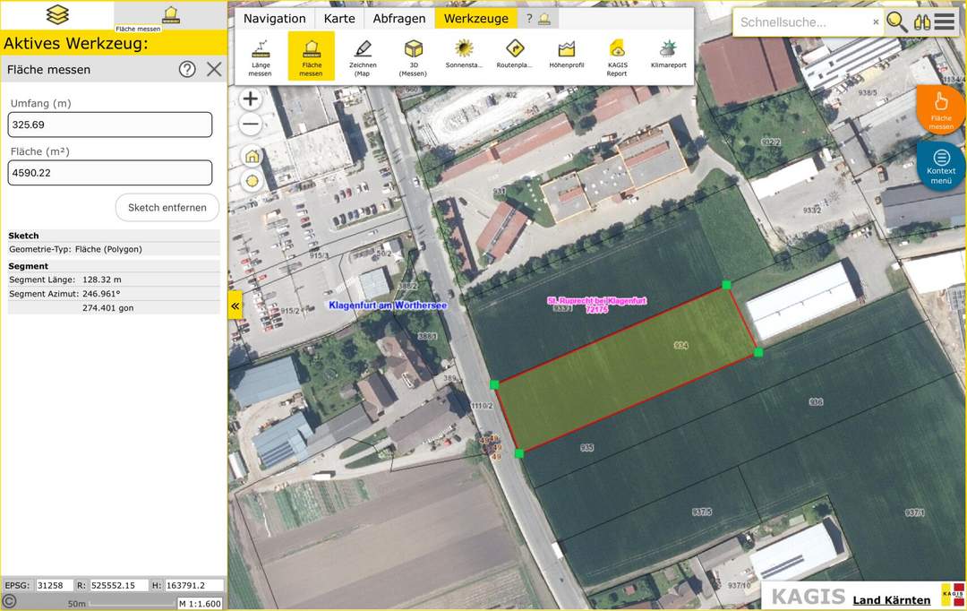 Industriegrundstück in Klagenfurt am Wörthersee