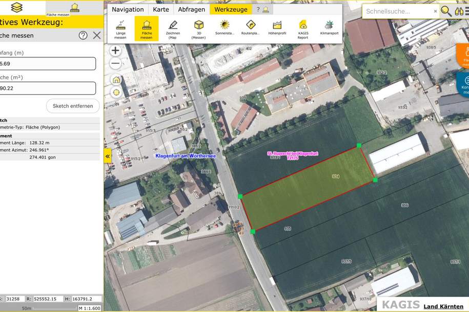 Industriegrundstück in Klagenfurt am Wörthersee, Grund und Boden-miete, 3.300,00,€, 9020 Klagenfurt(Stadt)