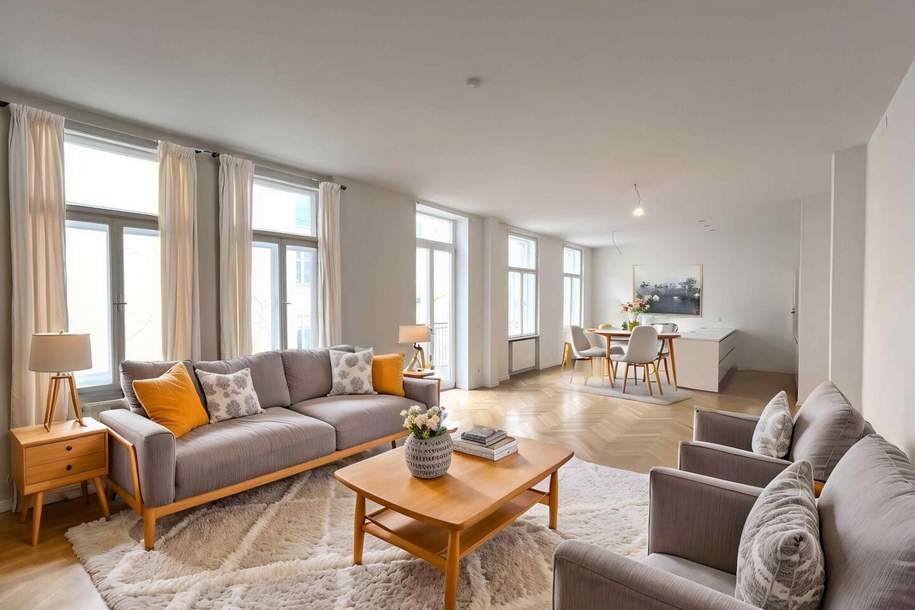 1030! Sehr schöne 3-Zimmer Altbauwohnung mit W/Balkon nahe Arenbergpark!, Wohnung-miete, 2.941,32,€, 1030 Wien 3., Landstraße