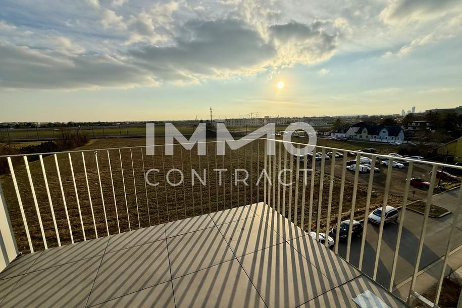 2 Monat Mietzinsfrei: 60m² Dachgeschosswohnung mit Kühlung &amp; Blick über die Felder, Wohnung-miete, 1.148,99,€, 1220 Wien 22., Donaustadt