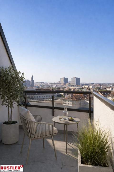 Dachterrassenwohnung in prachtvollen Altbauhaus beim Schlossgarten | Wienblick | Sommer 2026