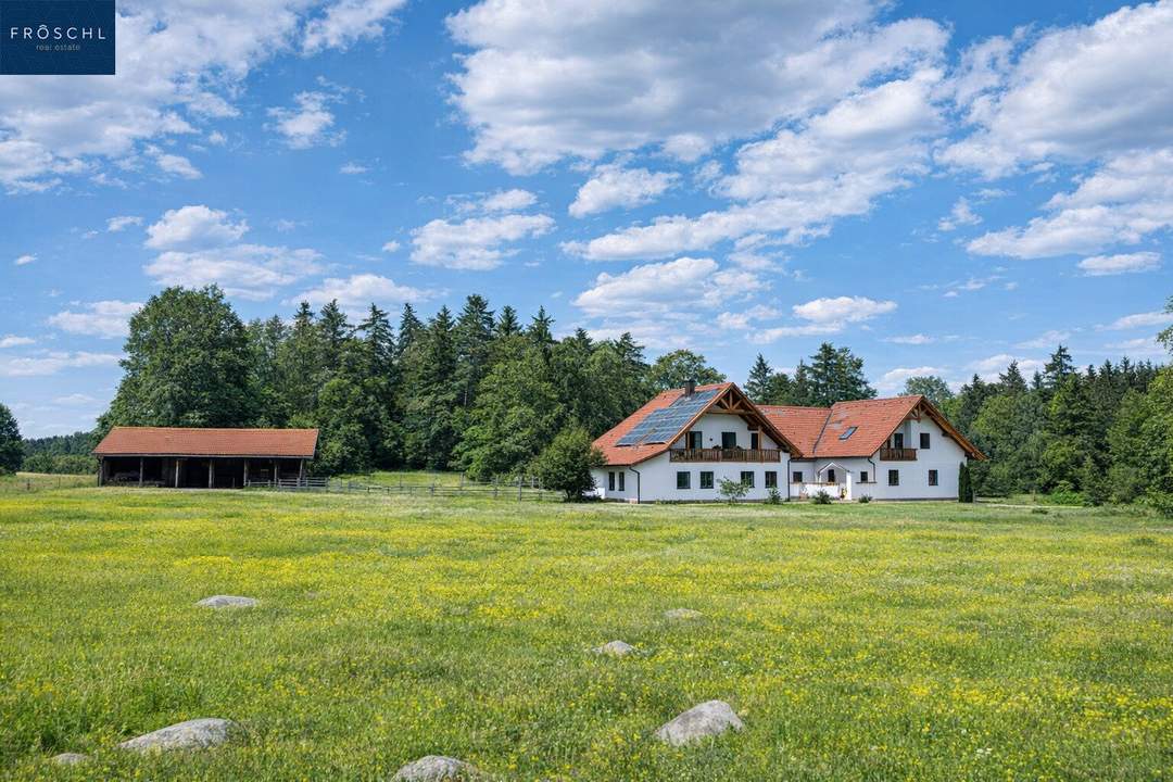 Einzigartiges Landgut im Waldviertel – 70.010 m² mit Wohnhaus, Ferienwohnungen &amp; Alpaka/Yak-Zucht