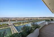 ++ Der WOLKENKRATZER an der DONAU ++ DREI Zimmer mit Skyline-View