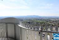 Topmoderne 2 Zimmerwohnung im 29.Stock mit Blick über Wien