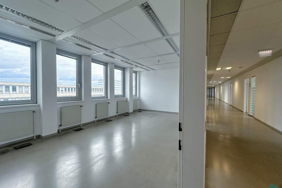 Hochwertige Bürofläche samt großzügiger Terrasse an der Brigittenauer Lände, Gewerbeobjekt-miete, 15.945,23,€, 1200 Wien 22., Donaustadt