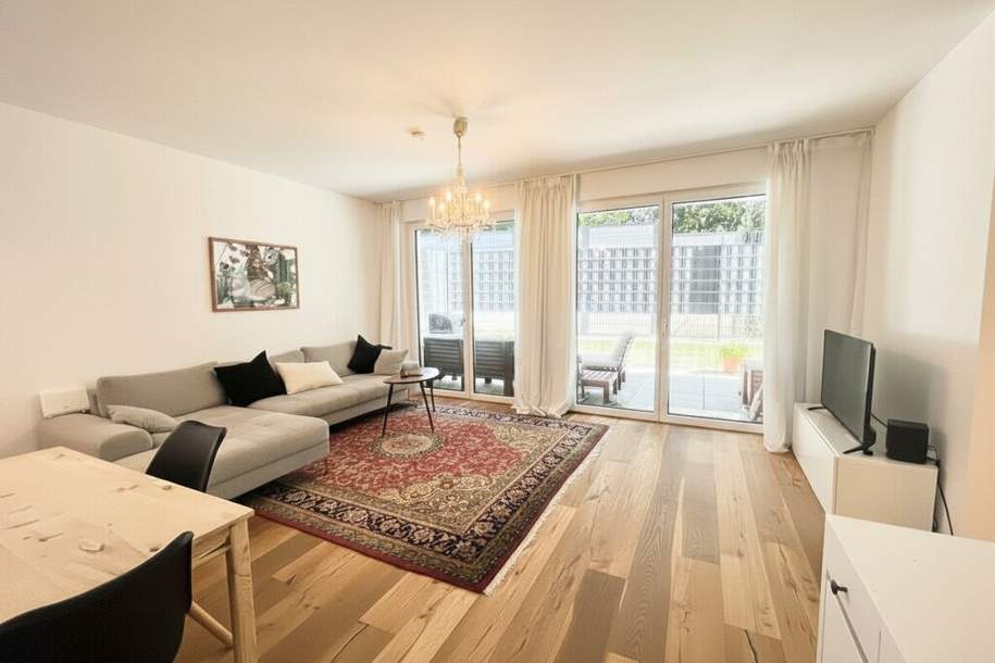 Wohnen im Grünen – Moderne Gartenwohnung nahe Böhmischen Prater, Wohnung-miete, 1.590,00,€, 1100 Wien 10., Favoriten