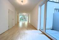 Erdgeschoß, barrierefrei, Innenhof! Ruhige, loft-artige Neubauwohnung mit 2 kl. Terrassen