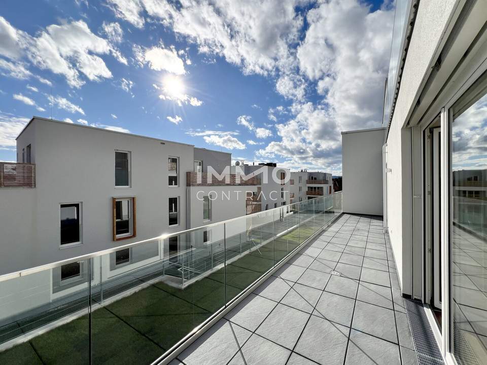 KREMSER WOHNDOMIZIL4Zi- 104qm- Penthouse-Eigentum, 65qm Terrasse, Lift, Tiefgarage, in beliebter Grünruhelage