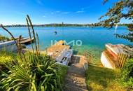 BADEHAUS mit PRIVATSTEG_Superädifikat am Neufelder See I > Uferparzelle < NEUE PREISGESTALTUNG!