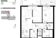 LEO 131 - Moderne 2.5-Zimmer Neubauwohnung mit großem Balkon, Abstellraum und Küche! U6 und S-Bahn Floridsdorf in 4 Busstationen. - WOHNTRAUM