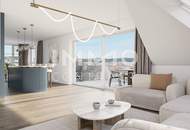 Licht- und sonnendurchflutetes Penthouse mit 65 qm Dachterrasse (Neubau, Erstbezug)