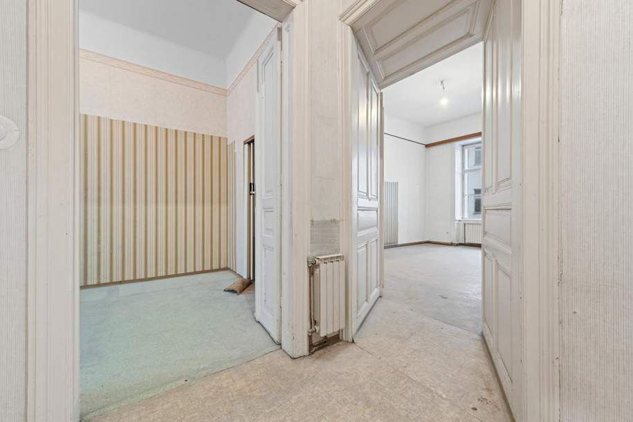 " Das Fenster zum Hof" /Clusiusgasse im 2ten Liftstock, sanierungsbedürftige 3 Zimmer, ca. 68,47 m², Wohnung-kauf, 449.000,€, 1090 Wien 9., Alsergrund