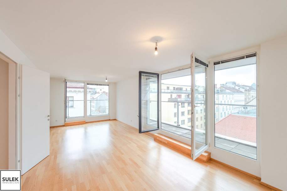 *** Dachgeschoßgenießer aufgepasst *** 4 Zimmer zentral begehbar in der Zieglergasse 50 *** ab 01.03 verfügbar!!, Wohnung-miete, 2.499,01,€, 1070 Wien 7., Neubau