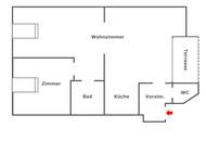 Liebe 2-Zimmer Terrassenwohnung in Ruhelage!