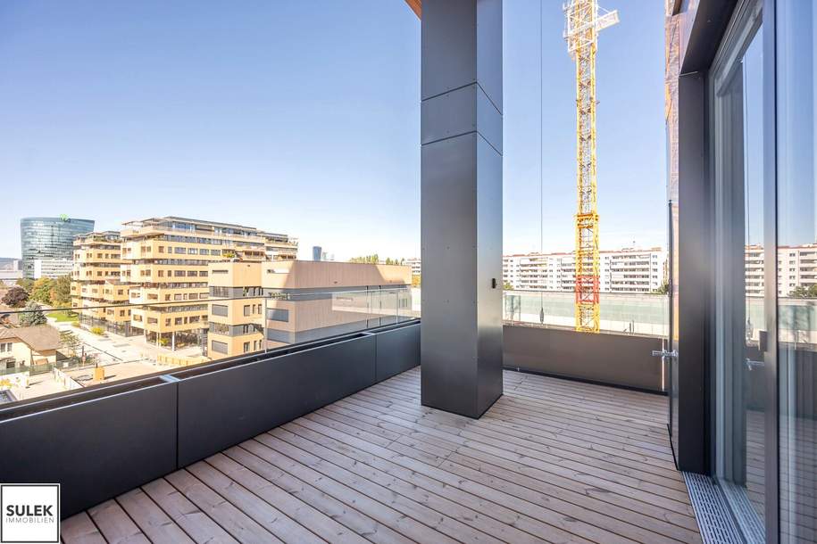 Exklusiv Wohnen im Projekt Grünblick mit U2-Anbindung! 3 Zimmer Erstbezugswohnung inkl. Balkon, Poolnutzung, Fitnessraum, uvm.!, Wohnung-miete, 2.590,00,€, 1020 Wien 2., Leopoldstadt