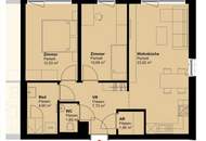 Erstbezug nach Neuerrichtung: 3-Zimmerwohnung mit 2 Balkone