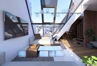 Einzigartige 105 m² große Dachgeschoss Wohnung mit Fernblick // zentrale Lage 1040 // Planstudie DG Ausbau