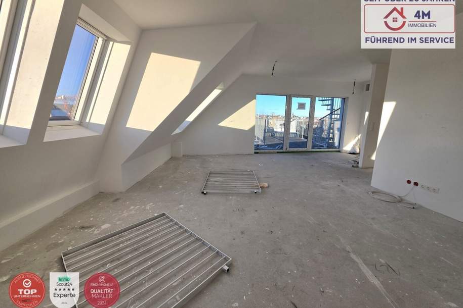 Wunderschöne Dachgeschosswohnung mit 15 m² Terrasse und 24 m² Dachterrasse im Erstbezug!, Wohnung-kauf, 669.000,€, 1170 Wien 17., Hernals