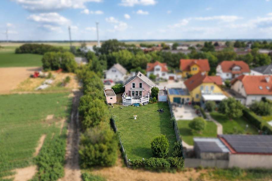 Wohnen im Grünen nahe Wien | 894 m² Grund | 180 m² Nutzfläche | 2 Garagen, Haus-kauf, 595.000,€, 2280 Gänserndorf