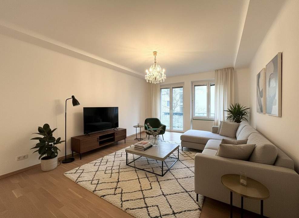 1120! Familienfreundliche 3-Zimmer Wohnung mit 2 Balkonen und inkl. Privatparkpatz! Direkt bei Schönbrunn!