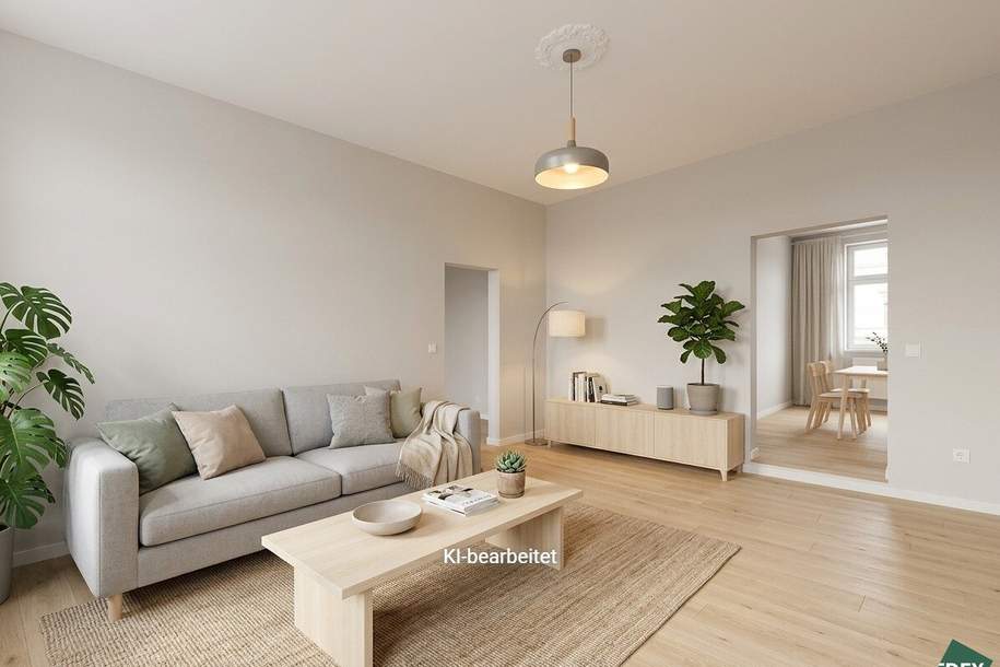 Anlegerobjekt nahe Augarten – 3-Zimmer-Altbau mit Entwicklungspotenzial, Wohnung-kauf, 189.000,€, 1200 Wien 22., Donaustadt