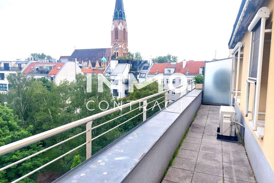 Erstbezug nach Renovierung. Single DG- Terrassen- Wohnung mit Air-Condition., Wohnung-miete, 684,15,€, 1210 Wien 21., Floridsdorf