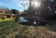 Einzigartiges Baugrundstück mit großem Schwimmteich in Graz