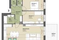 3 Zimmer-Neubauwohnung mit Blick ins Grüne