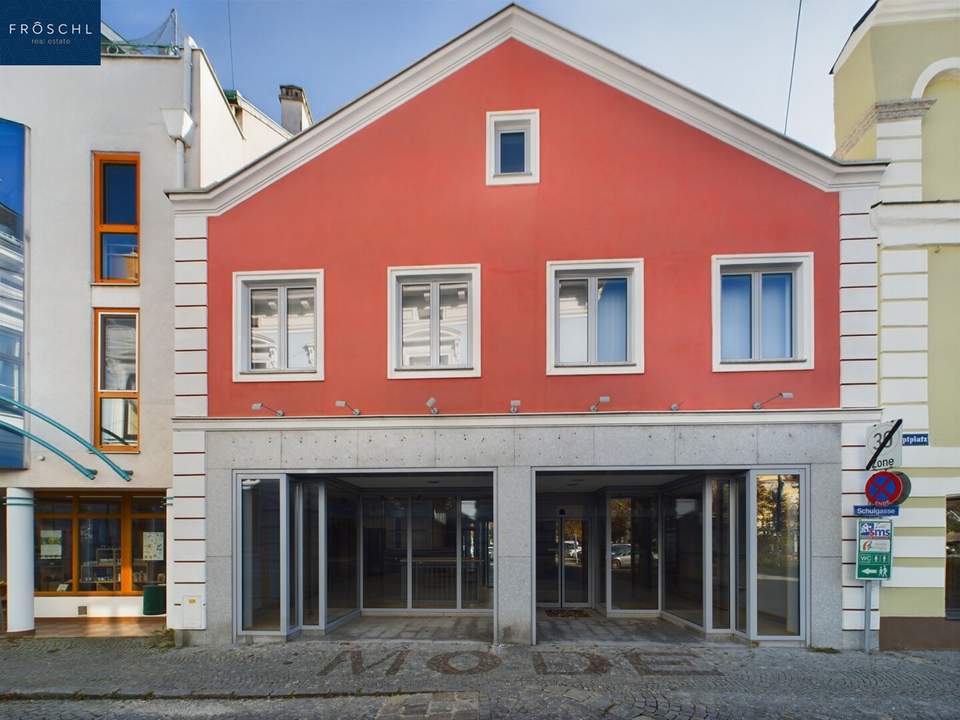 MIETE - Geschäftshaus beim Hundertwasserbrunnen, Hauptplatz im Zentrum von ZWETTL