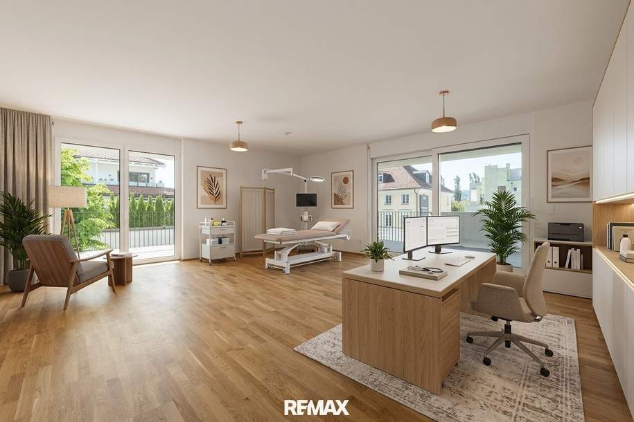 Moderne Praxisfläche nahe dem Wörthersee: Erstbezug, barrierefrei & mit XL-Terrasse, Gewerbeobjekt-kauf, 519.250,€, 9201 Klagenfurt Land