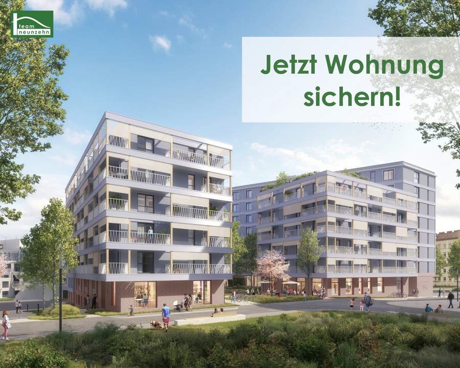 Neue Gründerzeit – Village im Dritten: 2-Zimmer-Wohnung mit Grünblick & Lifestyle