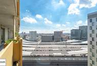 2 Zimmer Eckwohnung mit traumhaften Fernblick (13. Etage) im Quartier Belvedere / am Hauptbahnhof!