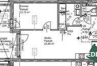 Moderne 2-Zimmer-Wohnung mit Loggia in Augartennähe