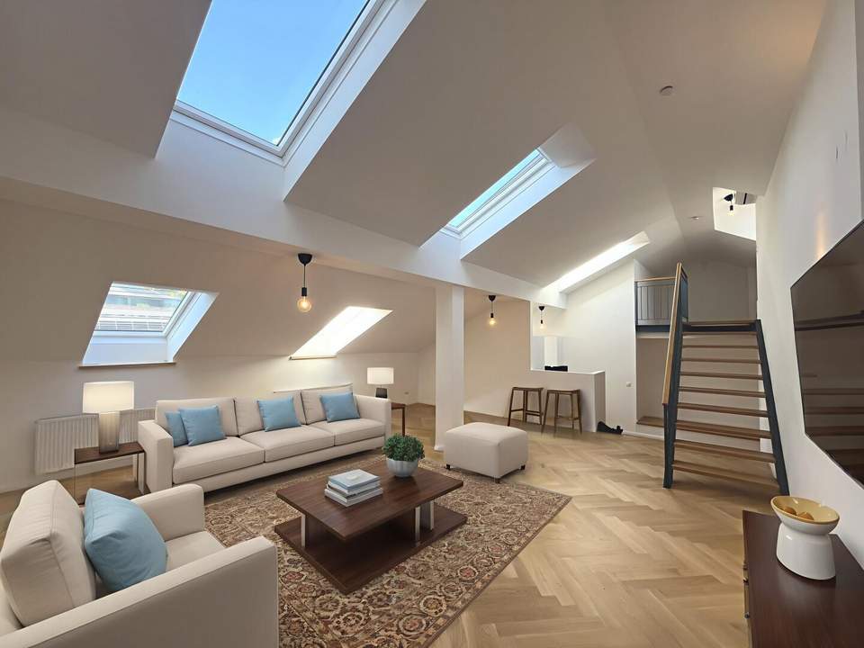 Traumhafte Dachgeschoßwohnung mit großer Terrasse nahe Schottentor!