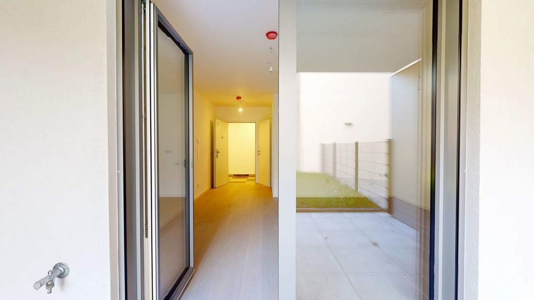 Moderne 1-Zimmer-Gartenwohnung in grüner Oase nahe der Donau! ERSTBEZUG!