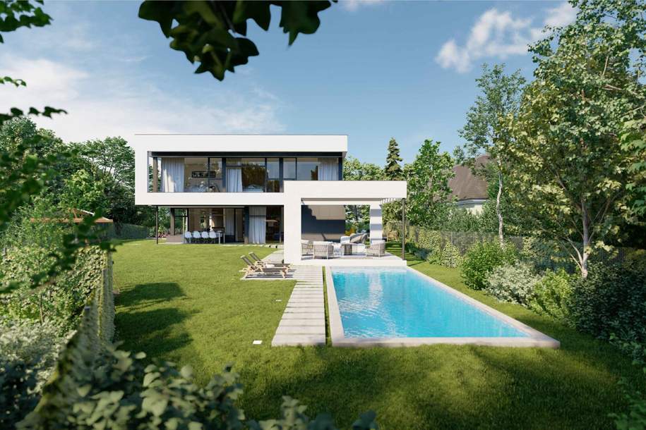 BAUBEWILLIGTES Grundstück in Traumlage Nähe Wien! I Einreichpläne bereits vorhanden I Villa mit 5 Zimmern möglich I Pool und Sauna I Garage, Grund und Boden-kauf, 699.000,€, 2380 Mödling