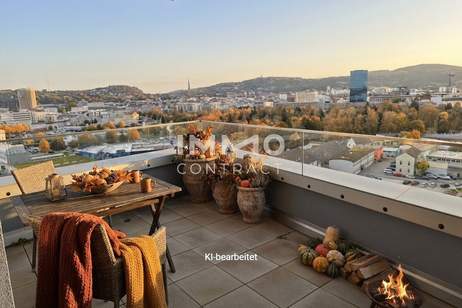 3-Zimmer Wohnung mit einzigartigem Blick auf Linz!, Wohnung-miete, 1.199,00,€, 4020 Linz(Stadt)