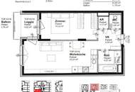 Moderne 2-Zimmer-Wohnung mit Loggia in der Koloniestraße!