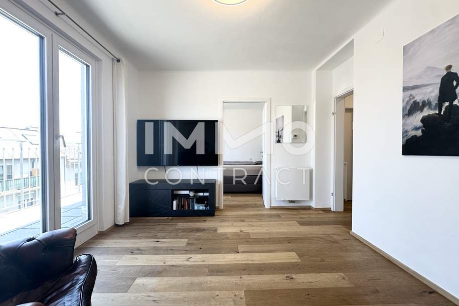 RESERVIERT Provisionsfrei: 2-Zi &amp; extra Küche - 2 Terrassen - Stellplatz &amp; Klima – nahe Alte Donau!, Wohnung-kauf, 249.000,€, 1210 Wien 21., Floridsdorf